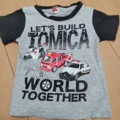 トミカ Tシャツ サイズ90 グレー/黒