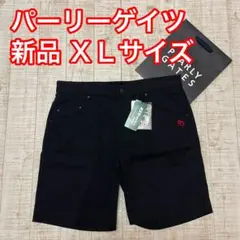 新品 パーリーゲイツ ハーフパンツ シンプル ブラック XLサイズ（6）