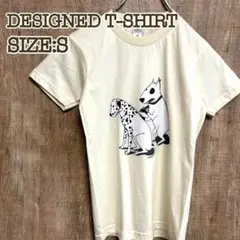 【新品】　Tシャツ　アイボリー　ドクタードッグプリント　S