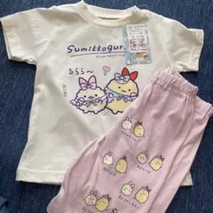 すみっコぐらし Tシャツとショートパンツ 80