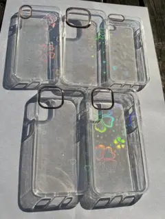 iphone7/8/SE2/SE3 ハードケース　ハート柄　キラキラ