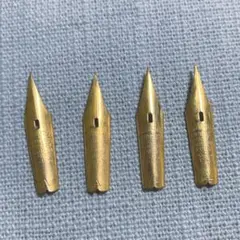 古い万年筆ペン先 ペン先のみ4枚セットwarranted HIGHCLASS A