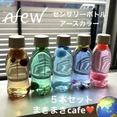 ꫛꫀꪝ 145 即購入可　知育玩具　センサリーボトル　アースカラー　5本