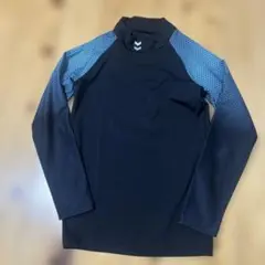 Hummel 長袖ハイネックウェア 黒/青