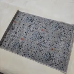 新品未使用　玄関マット　トルコマット　　モリヨシ　グレー　ボタニカル　花柄