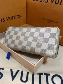 LOUIS VUITTON ルイヴィトン 長財布 ラウンドファスナー アズール