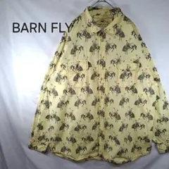 【美品　海外古】BARN FLY　カーボーイ　アニマル　馬　ウェスタンシャツ
