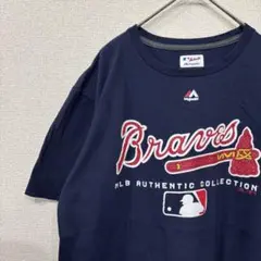アメリカ古着　tシャツ ブレーブス　MLB チーム　L 2479
