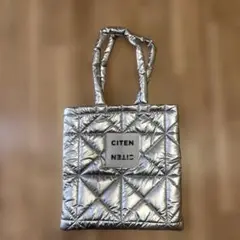 CITEN シテン パデッド トート バッグ シルバー
