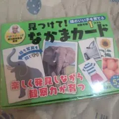 未使用 対象年齢1才から　頭のいい子を育てる 見つけて!なかまカード 知育