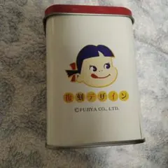 ペコちゃん 缶 復刻デザイン