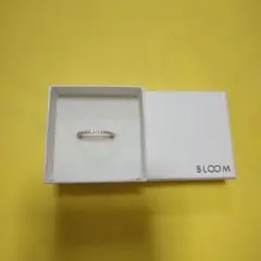 シルバーピンクゴールド キュービックジルコニア フルエタニティリング 15号