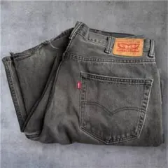 Levi's 550 BLACK W38 L32 ブラックワイドバギー
