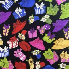 廃盤レア♡　ロラライハリス Hats & Boxes 2006　黒　輸入生地