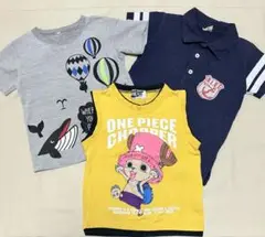 キッズ 夏服3点セット　120cm 130cm ノースリーブ　ポロシャツ
