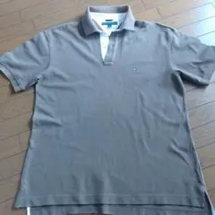 TOMMY HILFIGER ブラウン ポロシャツ L