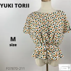 美品 YUKI TORII ユキトリイ トップス ブラウス ビックリボン 花柄
