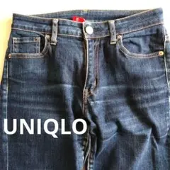 ユニクロ　濃紺 デニム パンツ24(61cm)