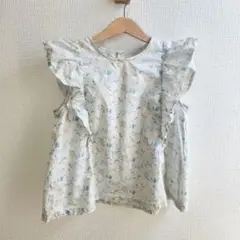 ハンドメイド中古(140)カリフォルニアブルームフリルブラウス