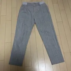 COMME CA MODELSグレー ストライプ スラックス　Sサイズ