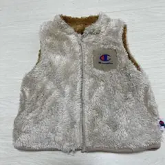 Champion フリースベスト ベージュ