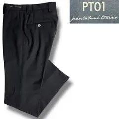 J4012 美品 PT01 トラベラーEVOFITノープリーツスラックス 黒44