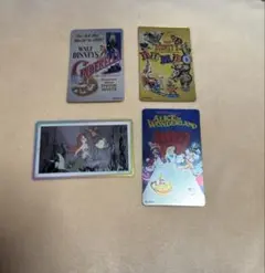 ディズニーストア キャラクターカード4枚セット