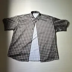 tk ハウンドトゥース 半袖シャツ