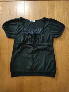 「CLEF DE SOL」 黒 半袖 Tシャツ Ｌ