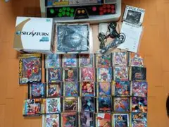 セガサターン スケルトン 本体 バーチャスティックプロ 格ゲー 33本セット