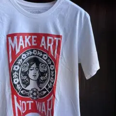 プリントTシャツ MAKE ART NO WAR