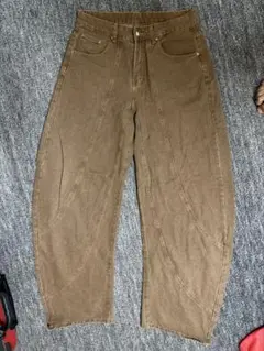 manfinifyブラウン ワークパンツ S