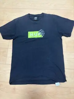 HUF ハフ ゴジラ VS HUF コラボ Tシャツ ブラックxグリーン M