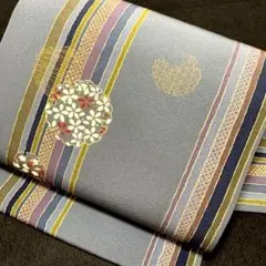 10-87 美品!高級 九寸名古屋帯 人気帯 全通
