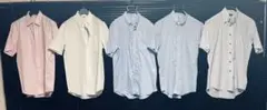 美品！ユニクロ 半袖シャツ ボタンダウン 4着+おまけ1着
