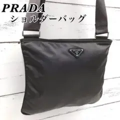良品 PRADA プラダ ショルダーバッグ テスート ナイロン 三角プレート