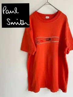 ポールスミス　Tシャツ　メンズ　オレンジ　サイズL 0140