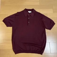 ニットポロシャツ