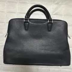 ビジネスバッグ ネイビー　レザー　グリーンレーベルリラクシング