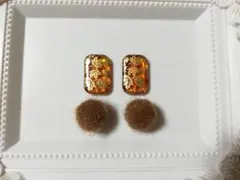 ㉜手染めビーズペア