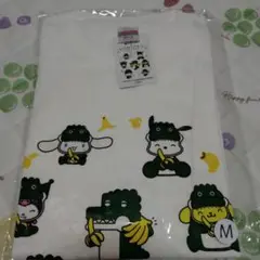 新品サンリオキャラクターズ×熱川ばにお　コラボTシャツM白キティ　ポムポムプリン