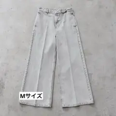 CLEL 　ヴィンテージデザインフレアデニムパンツ 　ホワイト