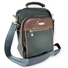 【美品】Samsonite サムソナイト　キャンバス　レザー　ショルダーバッグ