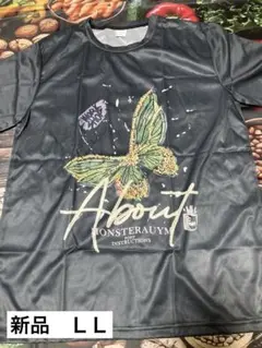 蝶のグラフィック Tシャツ アメリカM(日本ＬＬサイズ) MN