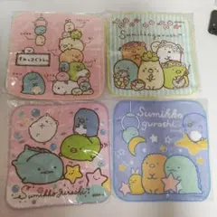 4点セット　すみっコぐらし　ハンカチ　タオル　プチタオル　ハンドタオル