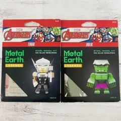【2個】新品マーベル アベンジャーズ メタルアース メタリックナノパズル ハルク