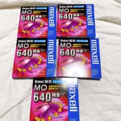 maxell データ用 3.5型MO 640MB Windowsフォーマット5枚