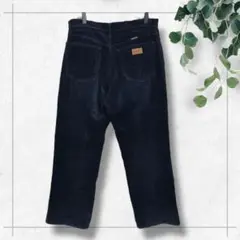 【Wrangler】コーデュロイパンツ(33)ストレート　カジュアル　ネイビー