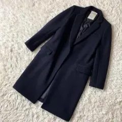 アパルトモン Lisiere オーバーサイズチェスターコート ネイビー ロング