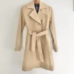 バーバリー ブルーレーベル クリームイエロー ロングコート
